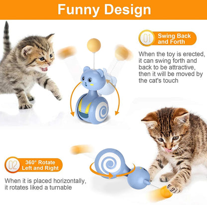 interactive cat feather toy