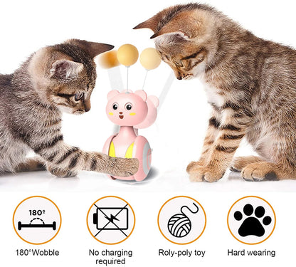 interactive cat feather toy