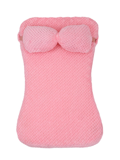Soft Plush Pet Bed Mat With Pillow  Calming Cushion Dog Cat Large Cleaning Puppy Bed Bed For Cats Sofa