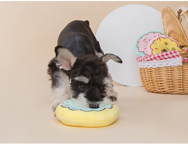 “Interactive Plush Dog Chew Toy
