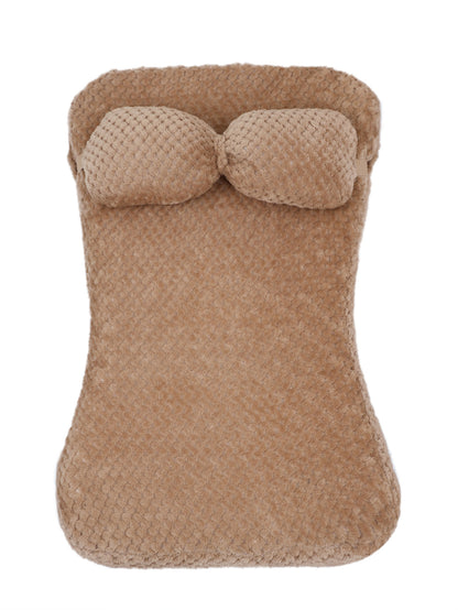 Soft Plush Pet Bed Mat With Pillow  Calming Cushion Dog Cat Large Cleaning Puppy Bed Bed For Cats Sofa